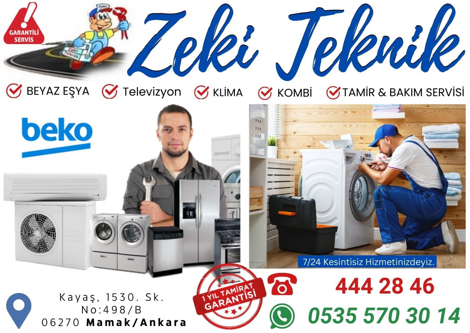 Kayaş Beko Beyaz Eşya Servisi